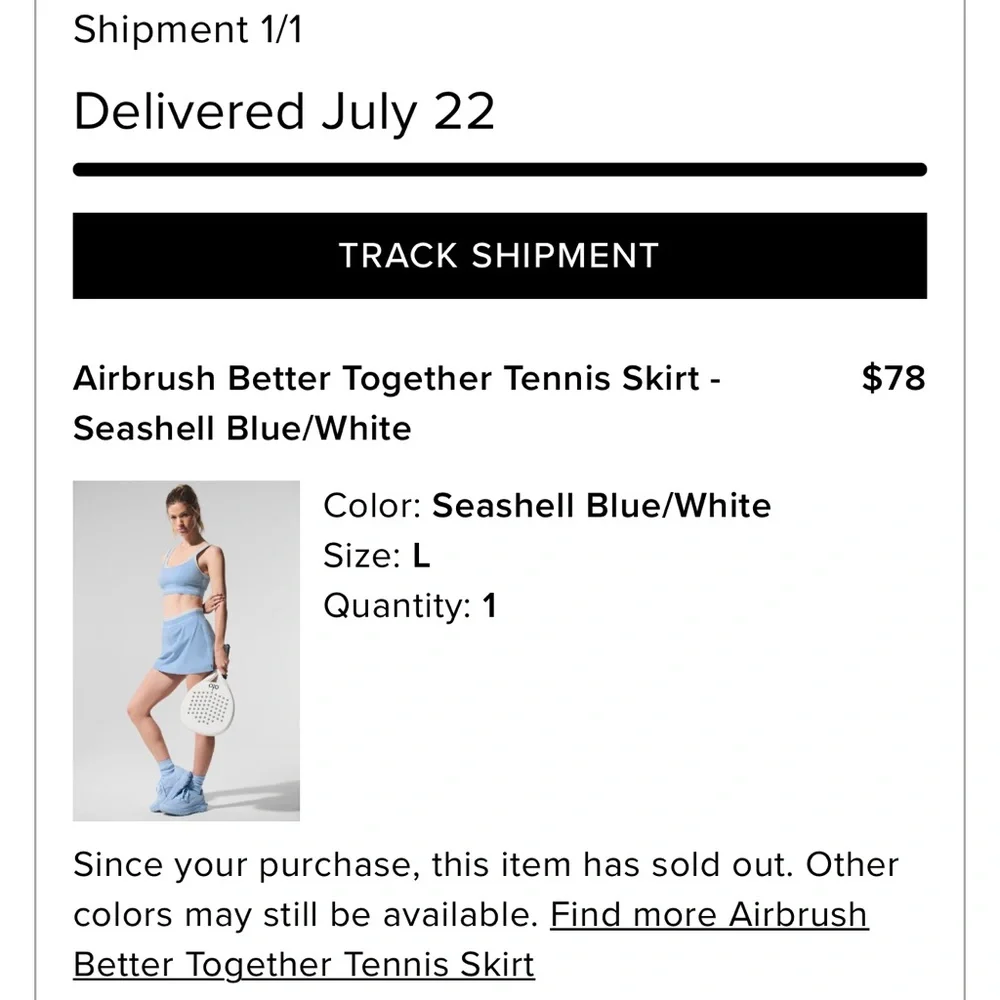 ALO Airbrush Better Together Tennis Skort